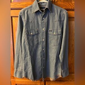 Wrangler Women’s Denim Pearl Snap Small